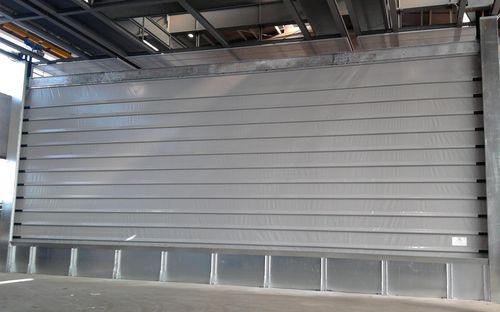 Porta industriale avvolgibile - REVERSO - Apostoli Daniele - ad impacchettamento / in acciaio galvanizzato / in PVC