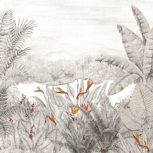Carta da parati contemporanea - RAINFOREST NIGHT - Masureel Distribution BVBA - in vinile / con motivi floreali / panoramica