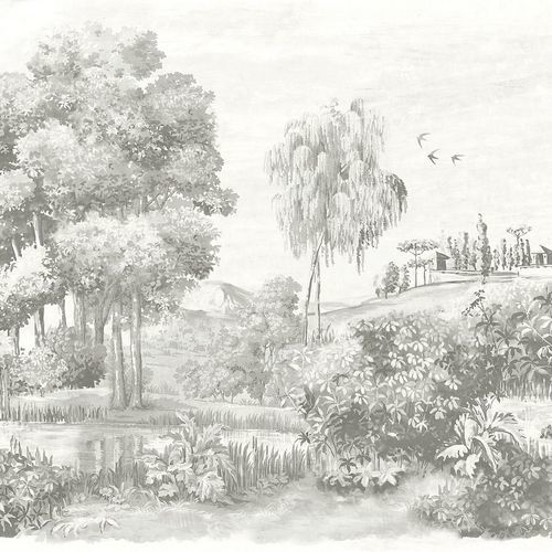 Carta da parati contemporanea - LANDSCAPE CRAYON - Masureel Distribution BVBA - in vinile / con motivi naturali / panoramica