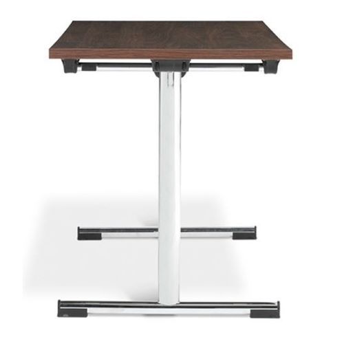 Tavolo contemporaneo - DESIGN LINE - Mott Mobile Systeme GmbH &Co. KG - in HPL / con supporto in metallo cromato / rettangolare