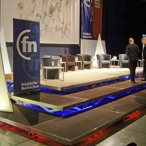 Palco da giardino - UNISTAGE PROFI 140 - Mott Mobile Systeme GmbH &Co. KG - per eventi / regolabile in altezza / su misura