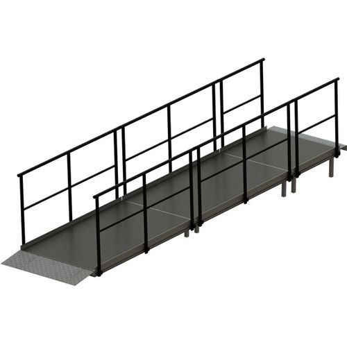 Rampa d'accesso per disabili - Mott Mobile Systeme GmbH &Co. KG - in alluminio / in lamiera / di scena