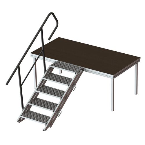 Scala di accesso dritta - 1888 series - Mott Mobile Systeme GmbH &Co. KG - con gradini in acciaio galvanizzato / con struttura in acciaio galvanizzato / professionale