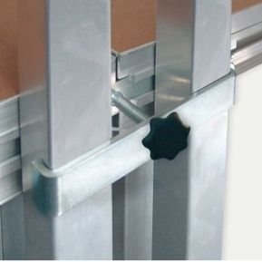 Sistema di fissaggio in acciaio galvanizzato - Mott Mobile Systeme GmbH &Co. KG - per parapetto / per solaio / prefabbricato