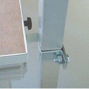 Sistema di fissaggio in acciaio galvanizzato - Mott Mobile Systeme GmbH &Co. KG - per parapetto / per solaio / per interni