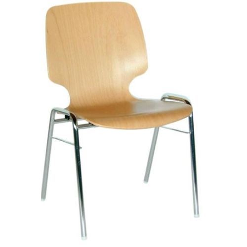 Sedia contemporanea - Neckar - Mott Mobile Systeme GmbH &Co. KG - da interno / in faggio / con supporto in metallo cromato