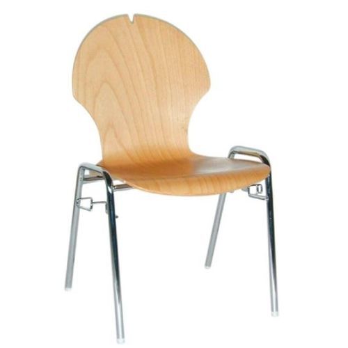 Sedia contemporanea - Kocher - Mott Mobile Systeme GmbH &Co. KG - da interno / in faggio / con supporto in metallo cromato