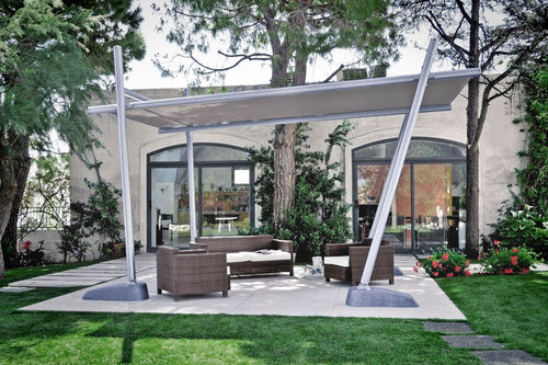 Pergola autoportante - PARTERRE : BAMBOO - Frigerio Living - in alluminio / in PVC