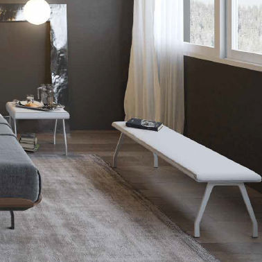Divanetto imbottito contemporaneo - TELEMARK - iCARRARO italian makers - in tessuto / con supporto in metallo