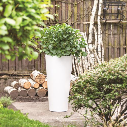 Vaso da giardino in polietilene - Assumi Tall - Terra Group - ad isola / rotondo / in altezza