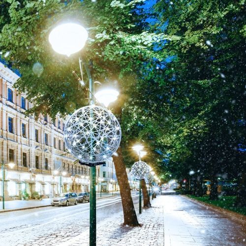 Decorazione natalizia luminosa a LED - GLOBE FOR LAMP-POSTS - Terra Group - 3D / per spazi pubblici