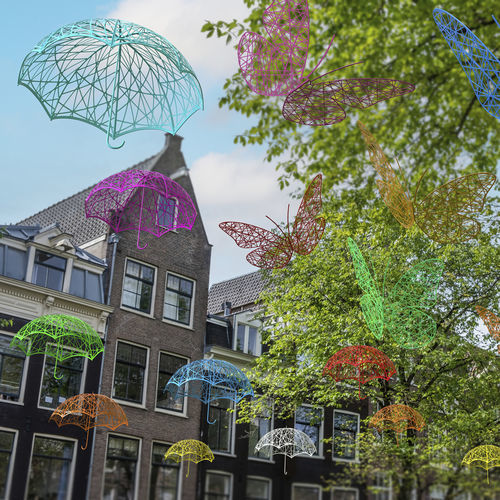 Scultura in fibra di vetro - UMBRELLA 3D - Terra Group - da esterno / da giardino / musicale