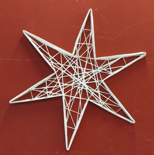 Decorazione natalizia in fibra di vetro - 2D Star 6&7 Arms - Terra Group - per spazi pubblici / residenziale / per edifici pubblici