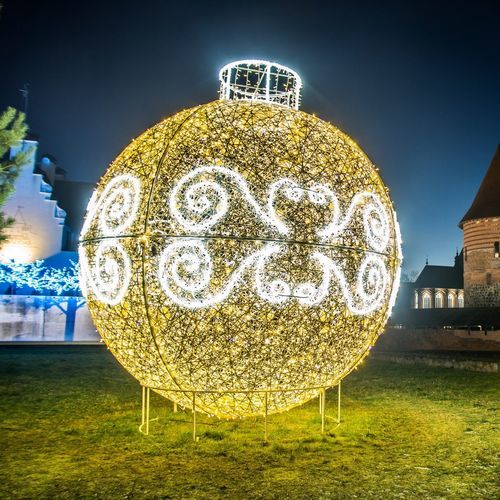 Decorazione natalizia luminosa a LED - Bauble Giant - Terra Group - 3D / da pavimento / per uso residenziale