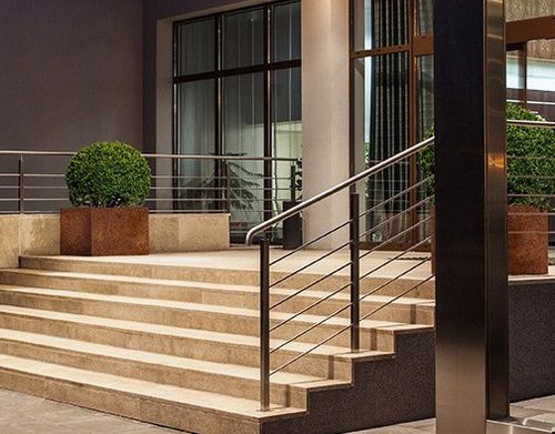 Fioriera in acciaio COR-TEN® - Longo - Terra Group - in fibra di vetro / rettangolare / resiste alle intemperie