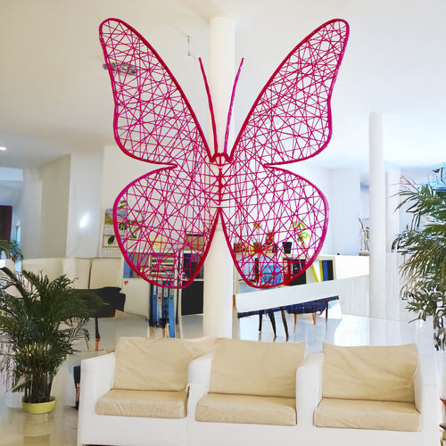 Scultura in fibra di vetro - BUTTERFLY 3D - Terra Group - da esterno / da parete / da giardino