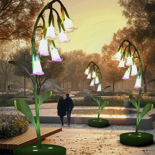 Scultura decorativa - 3D Lily of the Valley - Terra Group - da esterno / urbana / luminosa