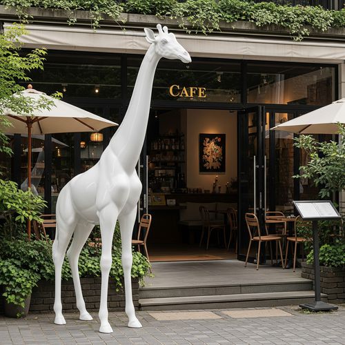Scultura fibra di vetro - GIRAFFE - Terra Group - da esterno / da giardino / da appoggio