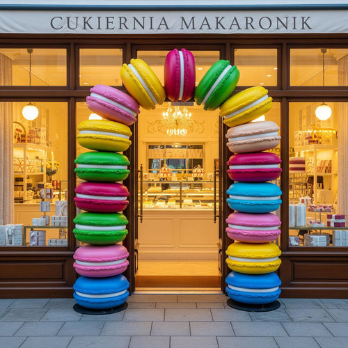 Scultura in fibra di vetro - MACAROON - Terra Group - da esterno / da giardino / da appoggio