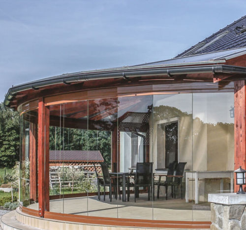 Veranda autoportante - GOLENIÓW - Copal - in vetro / per edificio / tuttovetro
