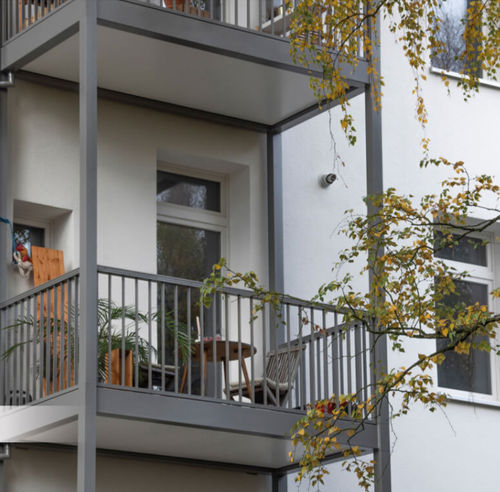 Ringhiera in alluminio - HANOVER, GERMANY - Copal - a sbarre / da esterno / per balcone