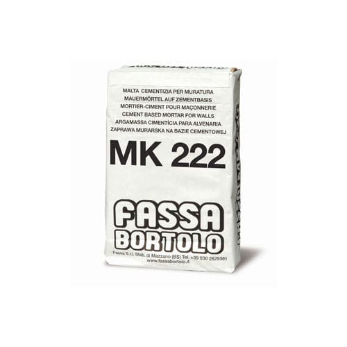 Malta di tenuta - MK 222 - Fassa Bortolo - di montaggio / per muratura / alla calce