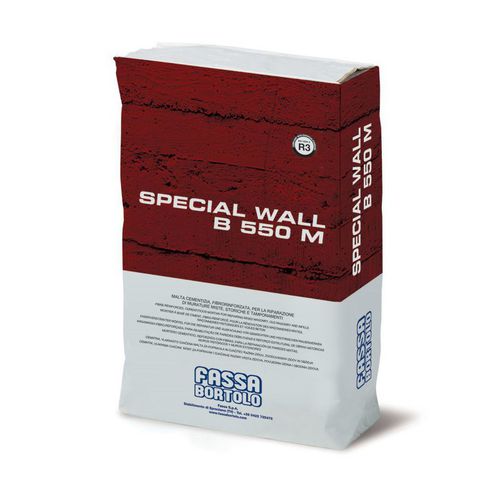 Malta di riparazione - B 550 M - Fassa Bortolo - per muratura / per cemento / fibrata