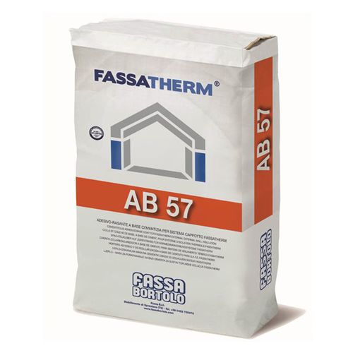 Malta collante sigillante - FASSATHERM® AB 57 - Fassa Bortolo - per isolamento a cappotto / per cemento