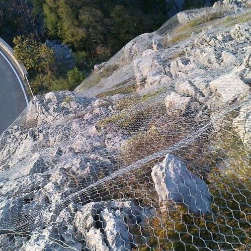 Barriera paramassi - Arrigo Gabbioni - fissa / in maglia metallica / in plastica
