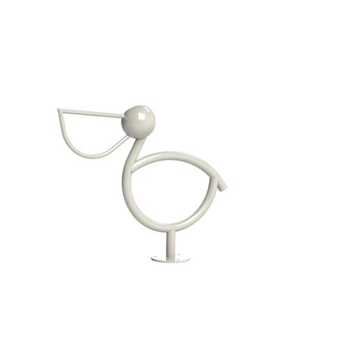 Rastrelliera per biciclette a pavimento - PELICAN - Madrax - design originale / per spazi pubblici / in acciaio con rivestimento a polvere
