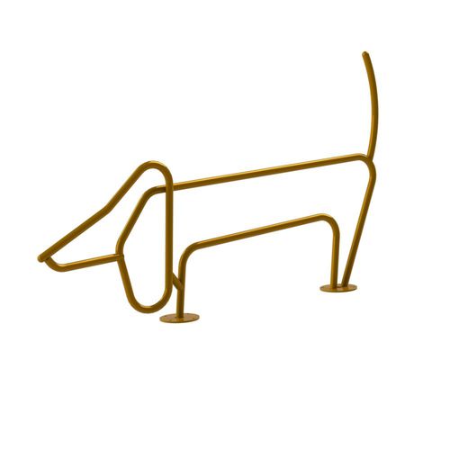 Rastrelliera per biciclette a pavimento - PICASSO DOG - Madrax - design originale / per spazi pubblici / in acciaio con rivestimento a polvere
