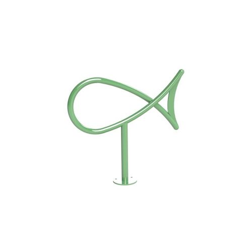 Rastrelliera per biciclette a pavimento - FISH RACK - Madrax - design originale / per spazi pubblici / in acciaio con rivestimento a polvere