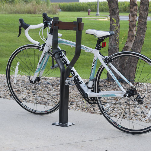 Rastrelliera per biciclette a pavimento - STOUT™ - Madrax - per spazi pubblici / in acciaio galvanizzato / in acciaio con rivestimento a polvere