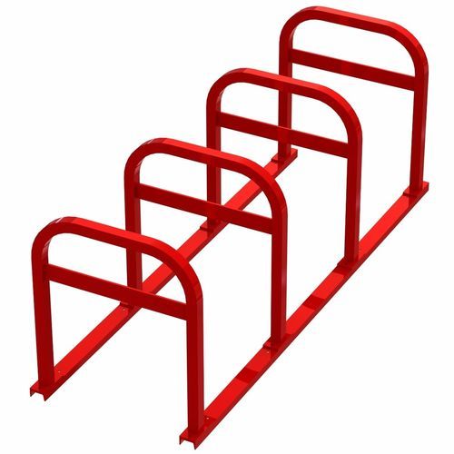 Rastrelliera per biciclette a pavimento - SQUARE UX ON RAILS - Madrax - con sistema di sicurezza / per spazi pubblici / in acciaio galvanizzato