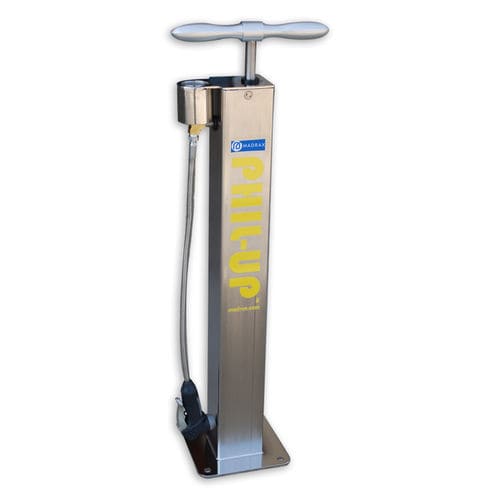 Stazione di riparazione biciclette in alluminio - PUP - Madrax - in acciaio inossidabile / con pompa di gonfiaggio / per spazi pubblici