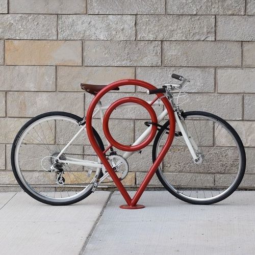 Rastrelliera per biciclette a pavimento - Pin - Madrax - con sistema di sicurezza / per spazi pubblici / in acciaio