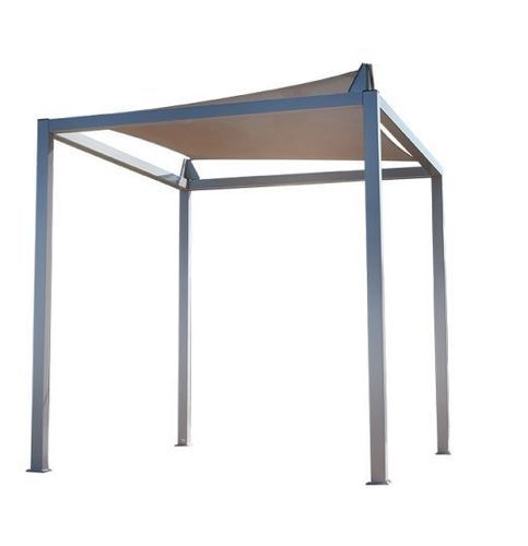 Pergola ancorata al suolo - Madison Shelter - Madrax - in metallo / con copertura in tela / per spazi pubblici