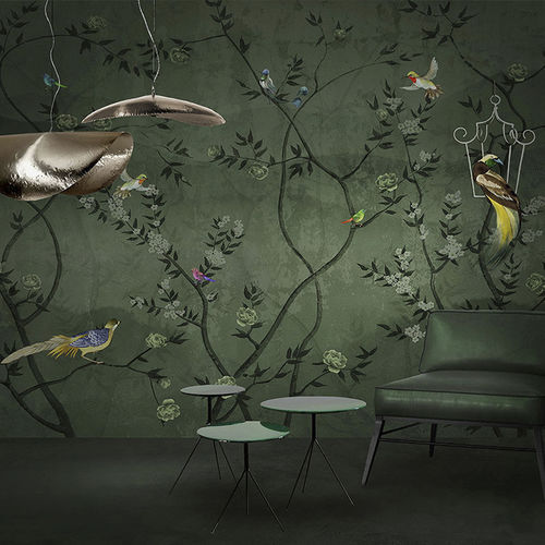 Carta da parati contemporanea - ORIENTAL GARDEN - N.O.W. Edizioni - con motivi naturali / con motivi floreali / con animali