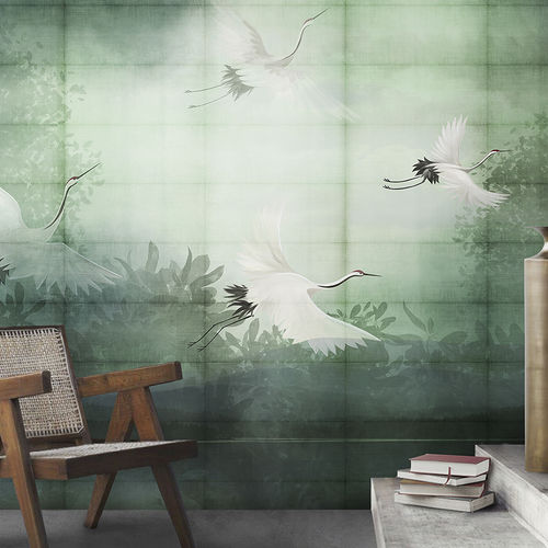 Carta da parati contemporanea - FLIGHT - N.O.W. Edizioni - con motivi naturali / con animali / panoramica