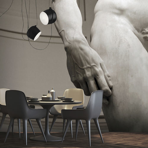 Carta da parati contemporanea - GALLERY - N.O.W. Edizioni - in fibra di vetro / a motivi / aspetto cemento