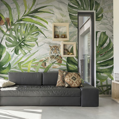 Carta da parati contemporanea - TROPICALIA - N.O.W. Edizioni - con motivi naturali / con animali / con motivo stampato