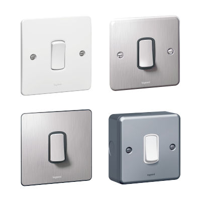Interruttore a bascula - SYNERGY™ - LEGRAND - ad incasso / in metallo / contemporaneo