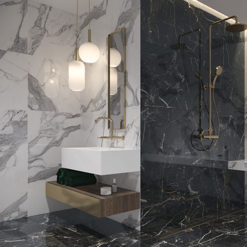 Piastrella in gres porcellanato - MARQUINA GOLD - CERRAD - levigata / opaca / liscia