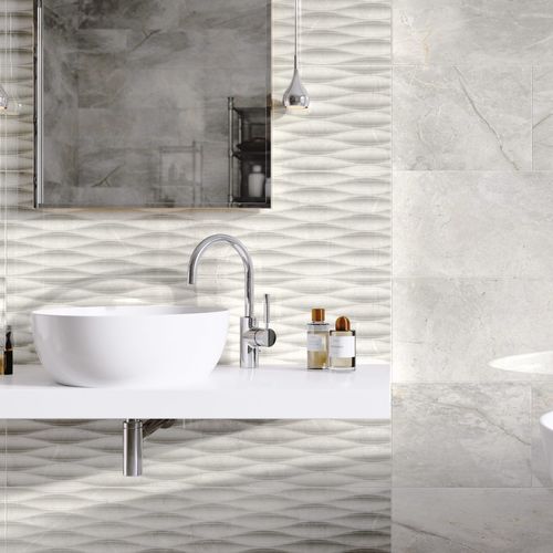 Piastrella in gres porcellanato - MASTERSTONE WHITE - CERRAD - levigata / opaca / liscia