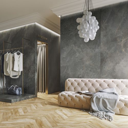 Piastrella in gres porcellanato - MASTERSTONE GRAPHITE - CERRAD - levigata / opaca / liscia
