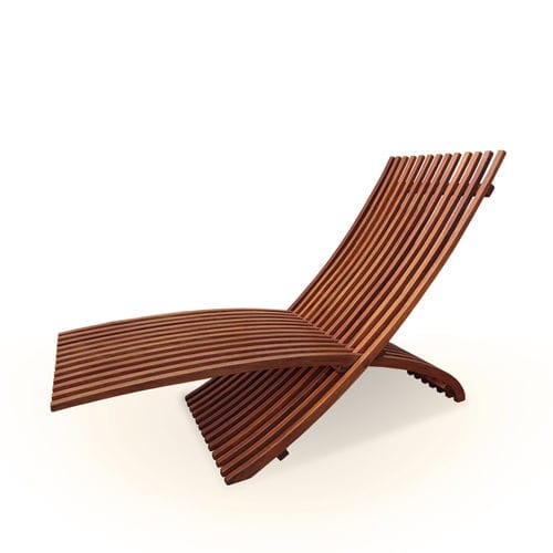 Lettino prendisole contemporaneo - Galiatea - in legno