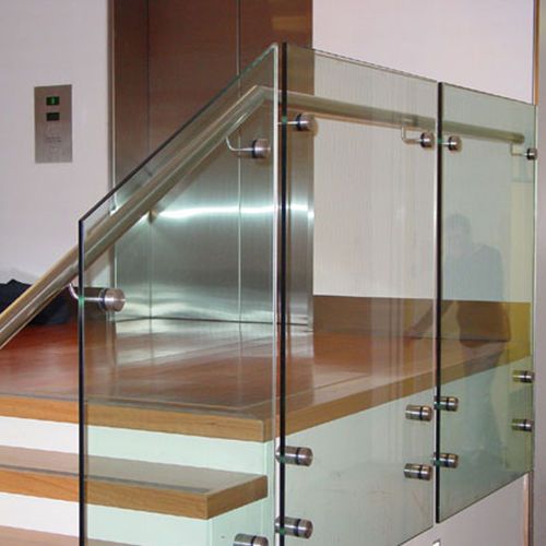 Sistema di fissaggio in acciaio inossidabile - Clear glass - per parapetto / per interni / a punti