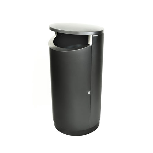 Portarifiuti pubblico - NOVUS 200 - FINBIN Products/ Lehtovuori Oy - in acciaio galvanizzato / in acciaio inossidabile / con coperchio