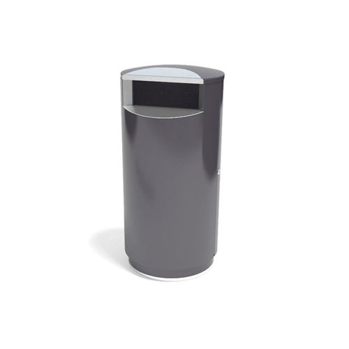 Portarifiuti pubblico - CITY&reg; 140 - FINBIN Products/ Lehtovuori Oy - in acciaio galvanizzato / in acciaio inossidabile / con coperchio