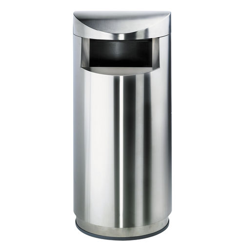Portarifiuti pubblico - UNIQUE 140 - FINBIN Products/ Lehtovuori Oy - in acciaio galvanizzato / in acciaio inossidabile / con coperchio